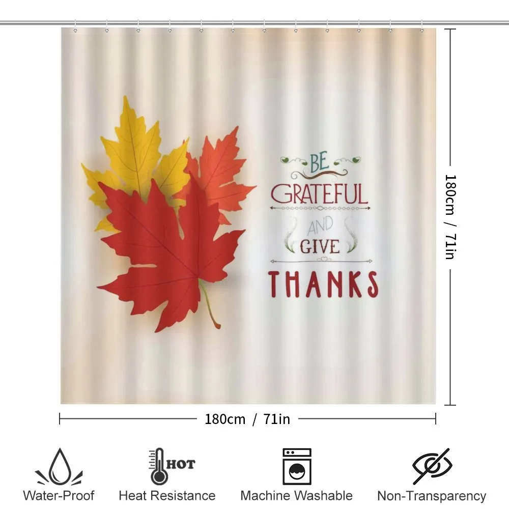 Maple Leaves with Phrase — Detail 2