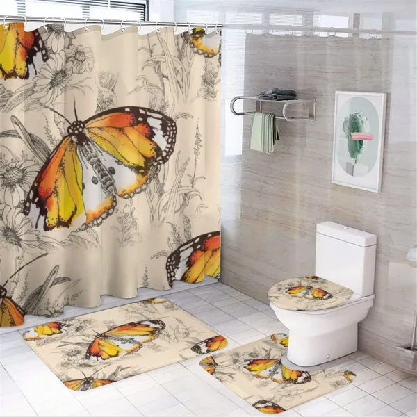 Meditative Journey on a shower curtain