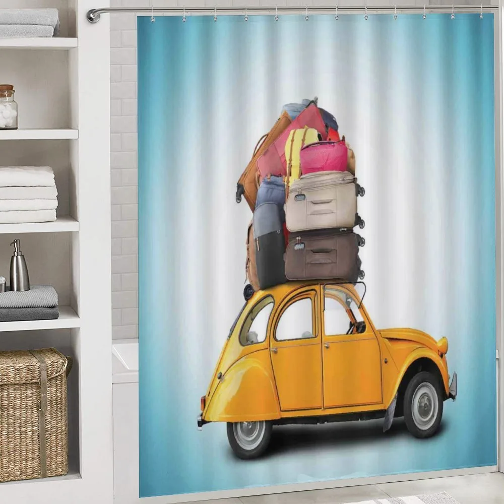 Old Car with Luggage — Detail 4