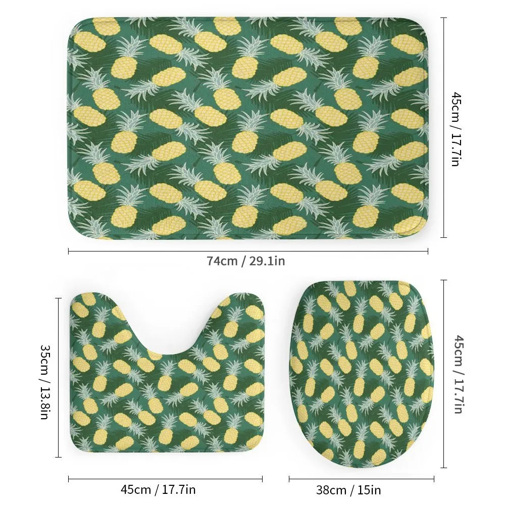Palm Leaves Pineapples — Detail 1