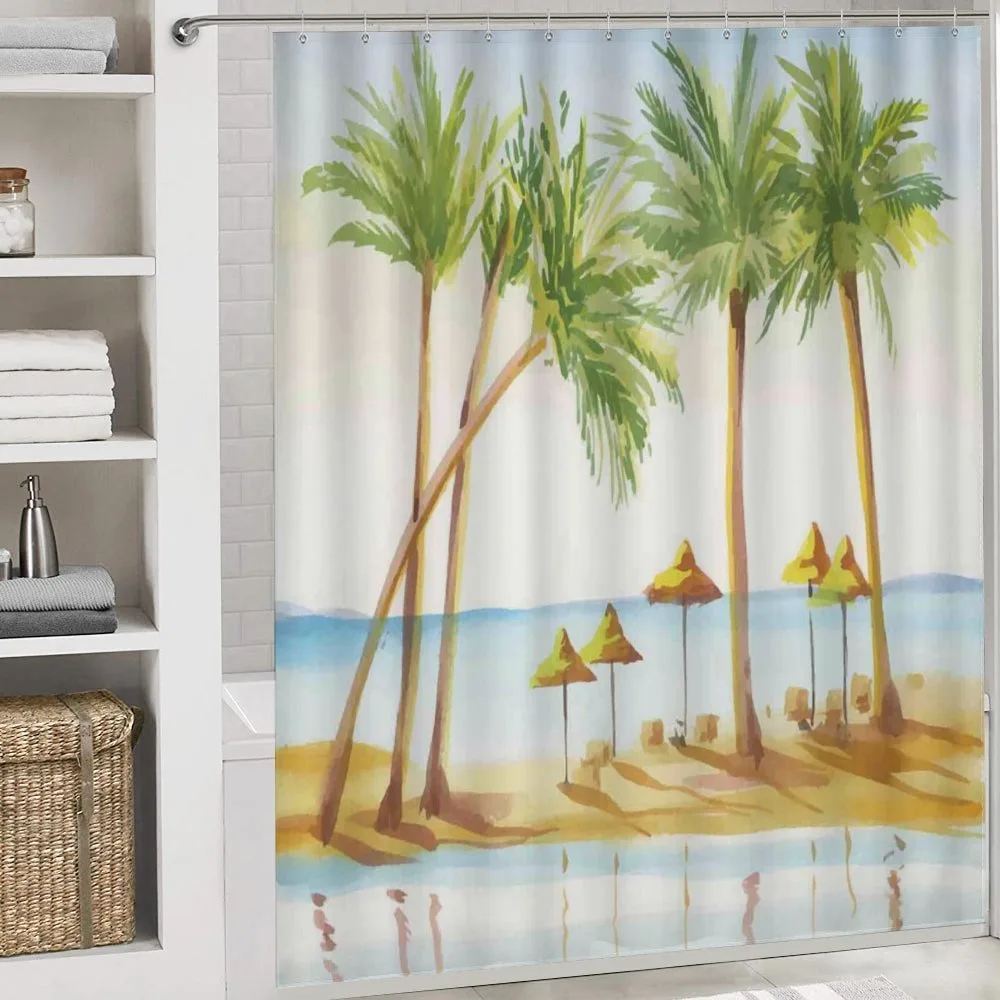 Sandy Beach and Palm Trees — Detail 4