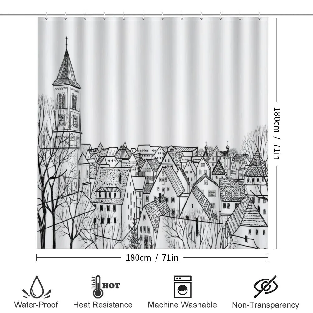 Sketch Style Cityscape — Detail 2