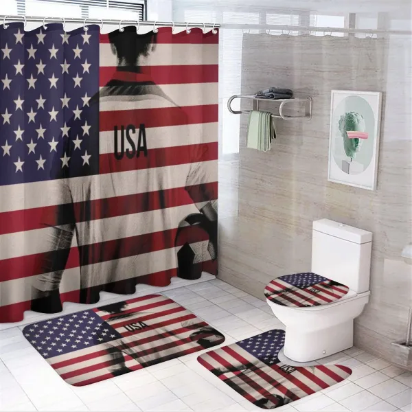 Soccer Player on a shower curtain