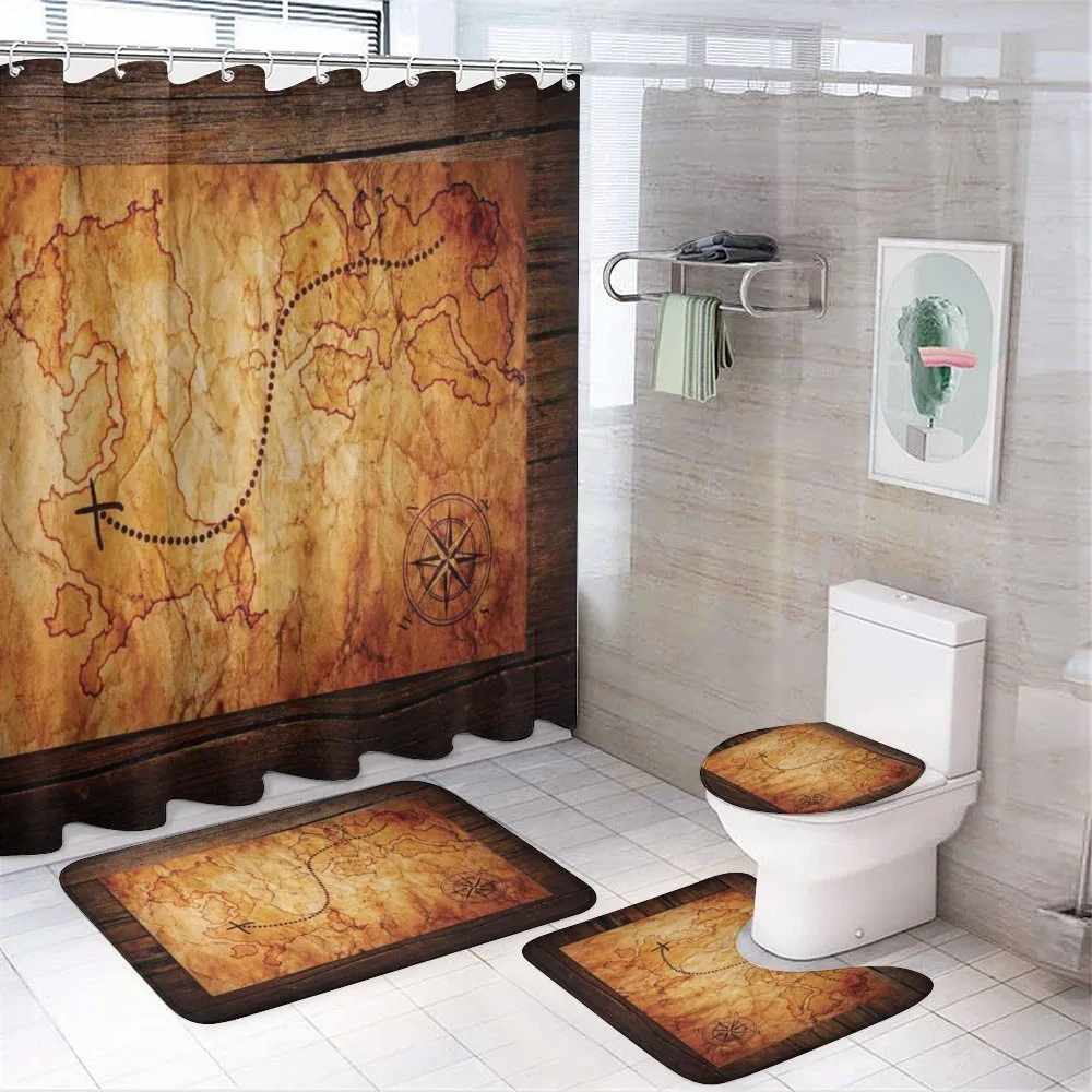 Antique Map Wooden Wall — Your design