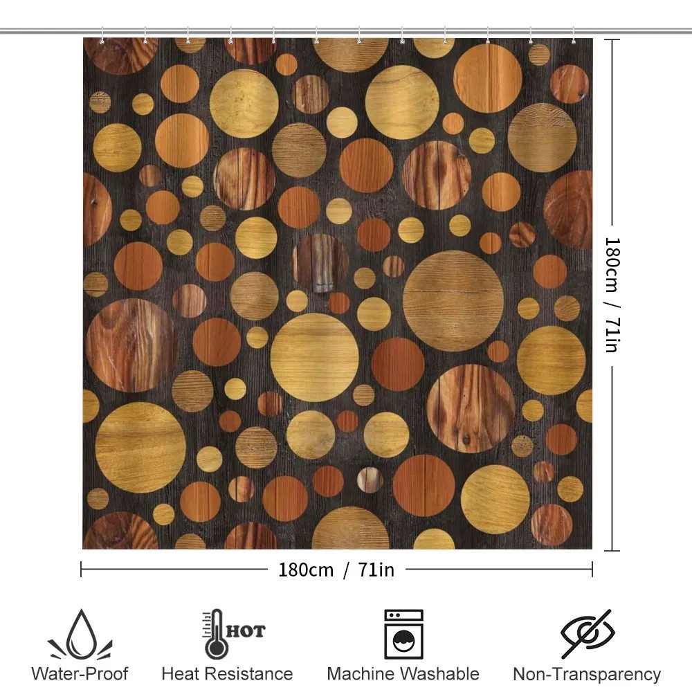 Brown Abstract Circles — Detail 2