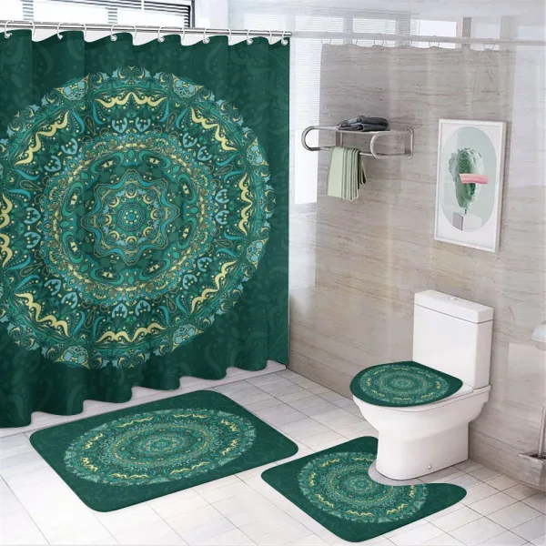 Eastern Mandala on a shower curtain