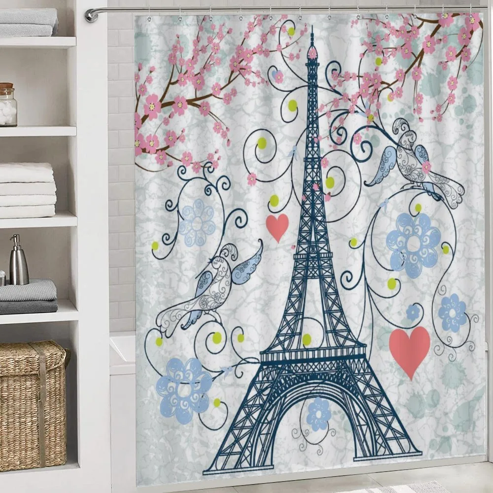 Eiffel Swirling Flowers Heart — Detail 4