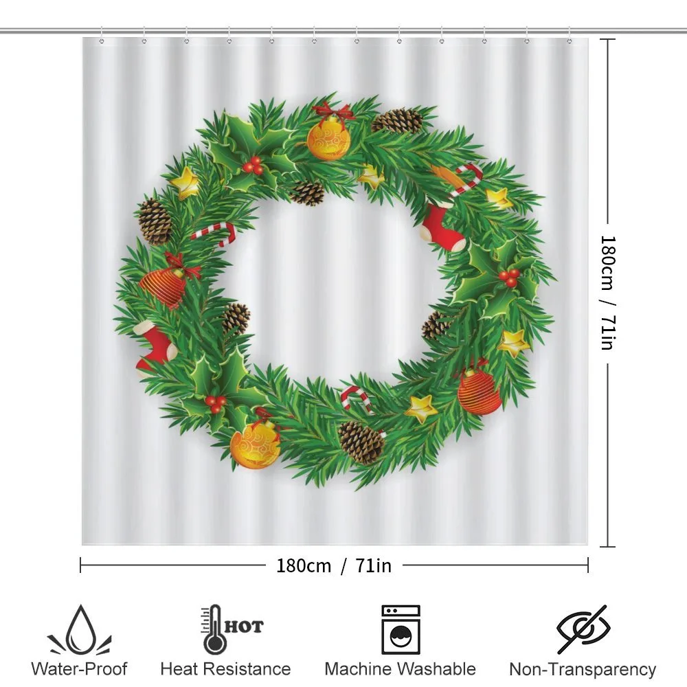 Evergreen Wreath Art — Detail 2