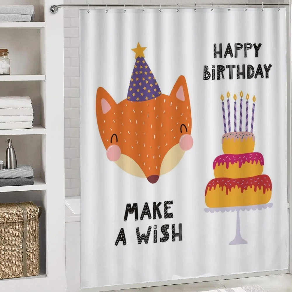 Fox in Birthday Hat Make a Wish — Detail 4