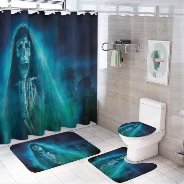 Gothic Ghost on a shower curtain
