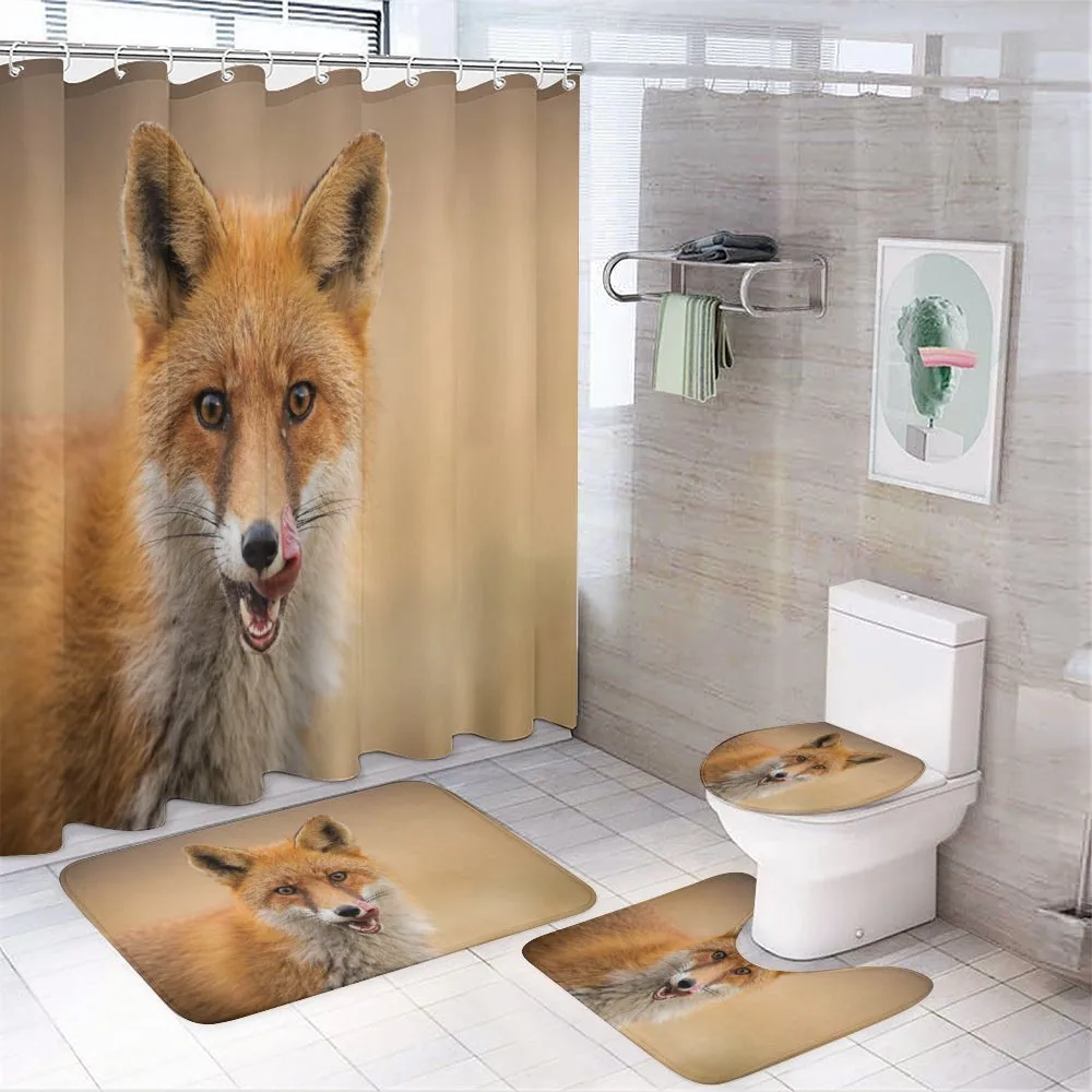 Hungry Young Coyote on Blurred — Your design