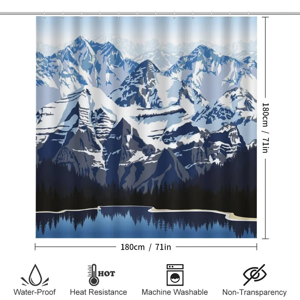 Mountain with Snow View — Detail 2