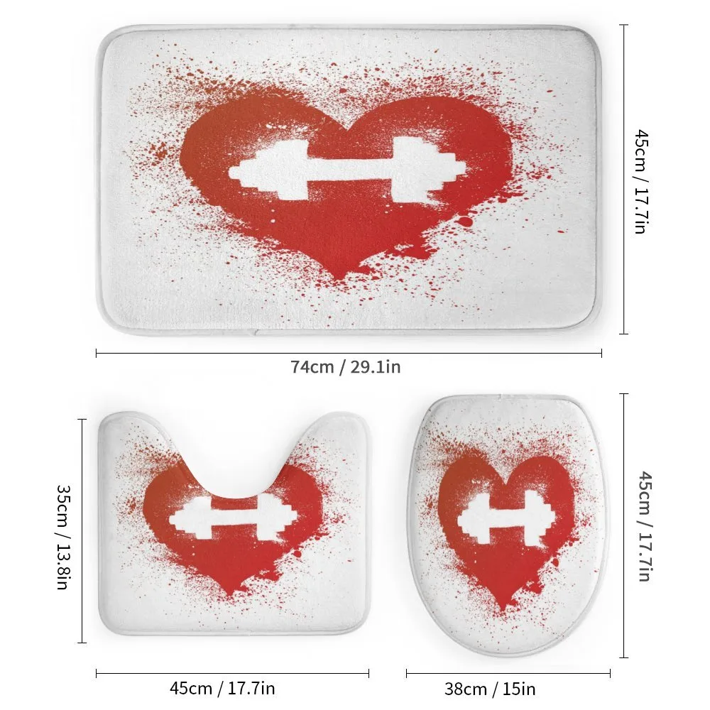 Red Heart Dumbbell Art — Detail 1