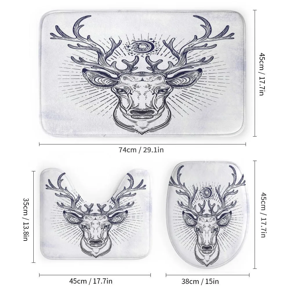 Reindeer Head Sketch — Detail 1