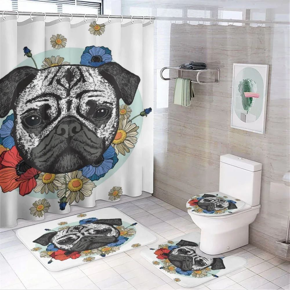 Black and White Head of Dog — Your design