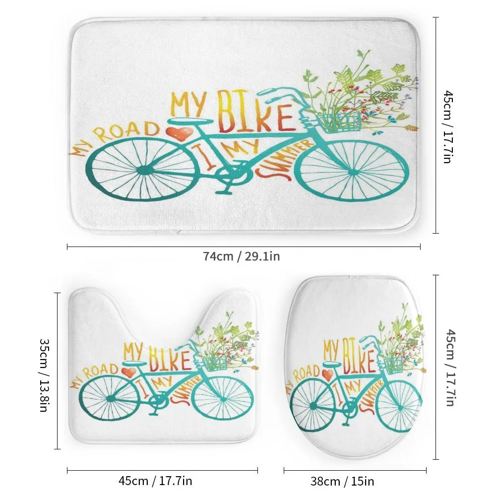 Blue Bike with Flowers — Detail 1