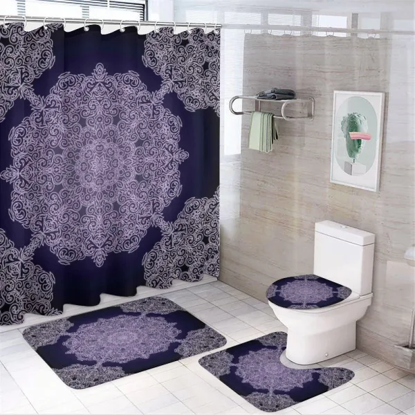 Bohemian Floral on a shower curtain