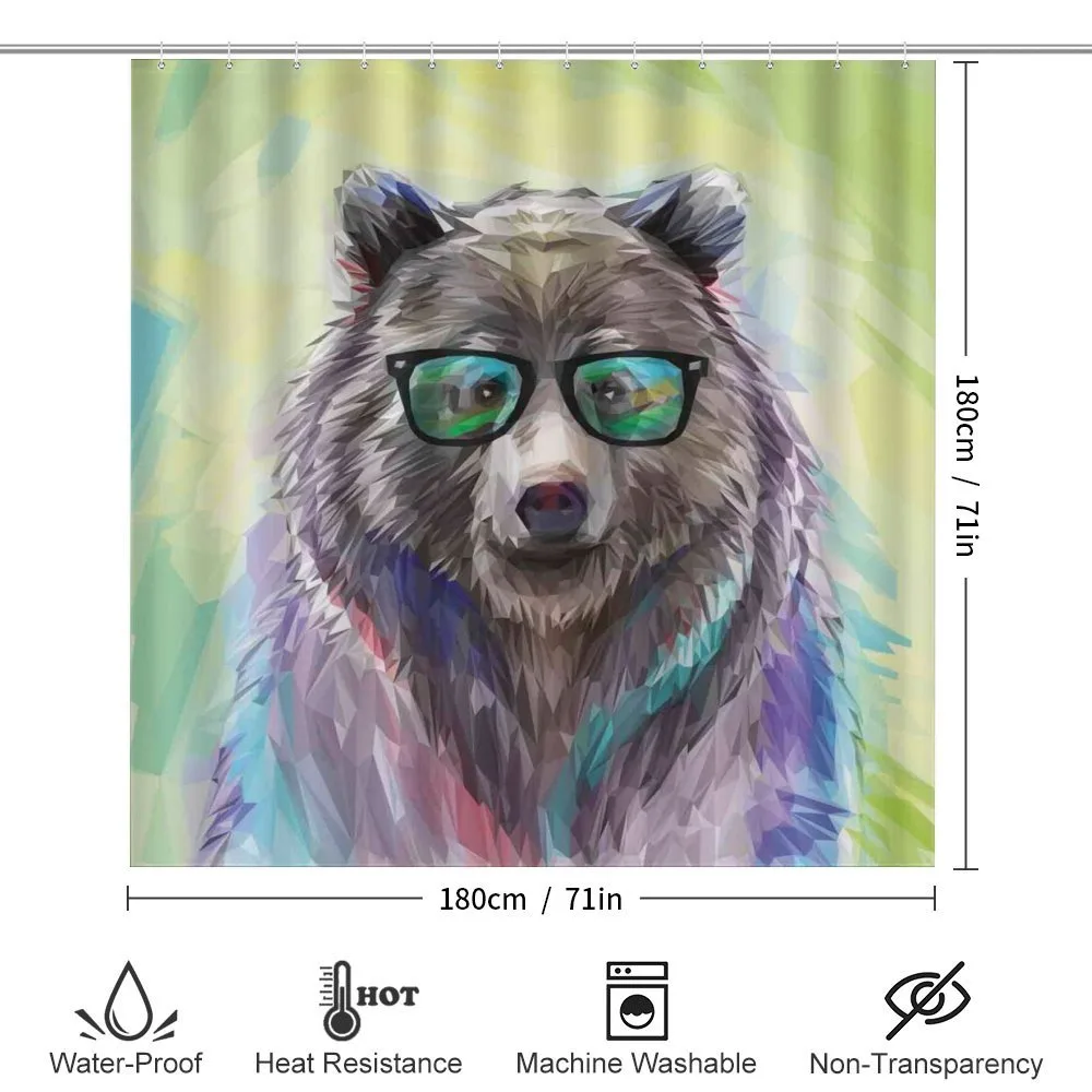 Colored Wild Bear Art — Detail 2