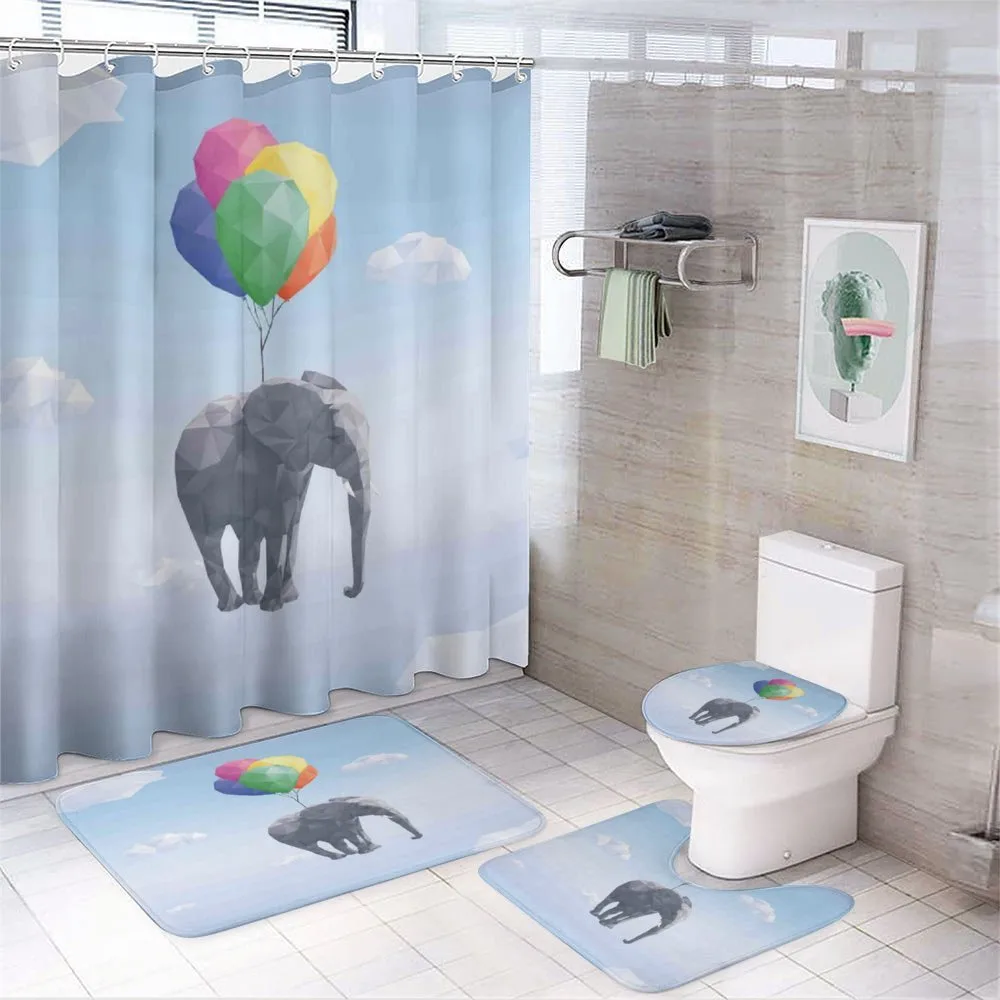 Elephant Baloons Sky Art — Your design