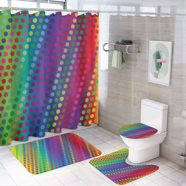 Gradient Shaded Backdrop on a shower curtain