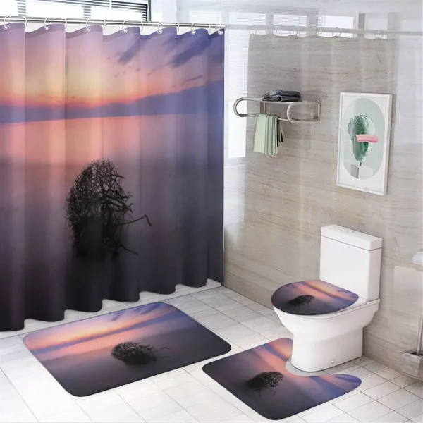 Hidden Heaven Nature on a shower curtain