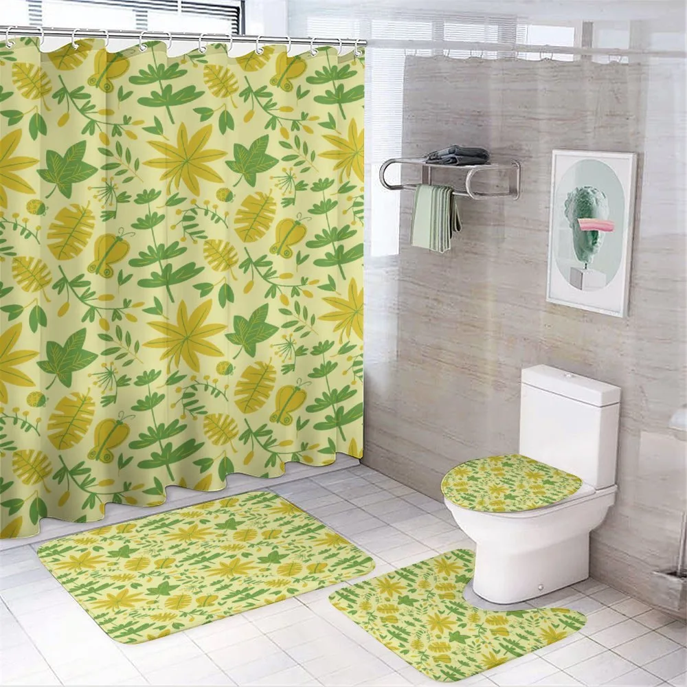 Leaves Plants Butterflies — Your design