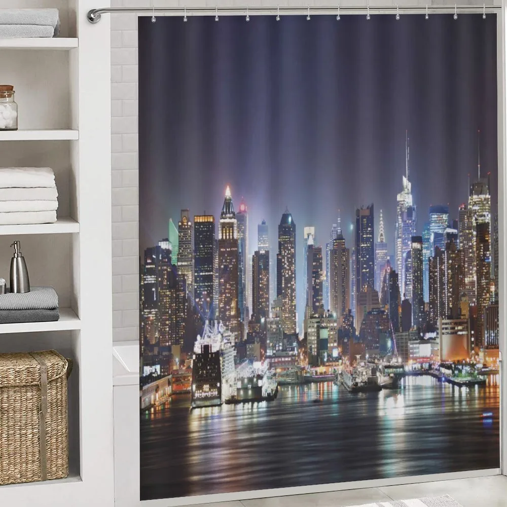 Manhattan Skyline at Night — Detail 4