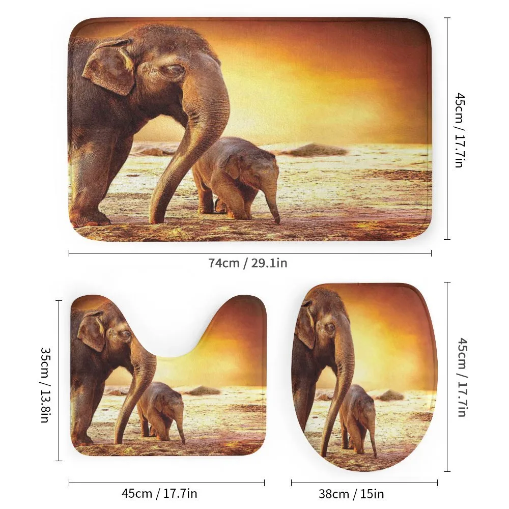 Mother Baby Elephant Family — Detail 1