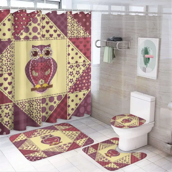 Nocturnal Animal Pattern on a shower curtain