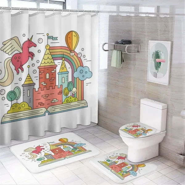 Princess Castle Nursery on a shower curtain