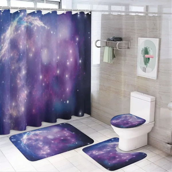 Purple Nebula on a shower curtain