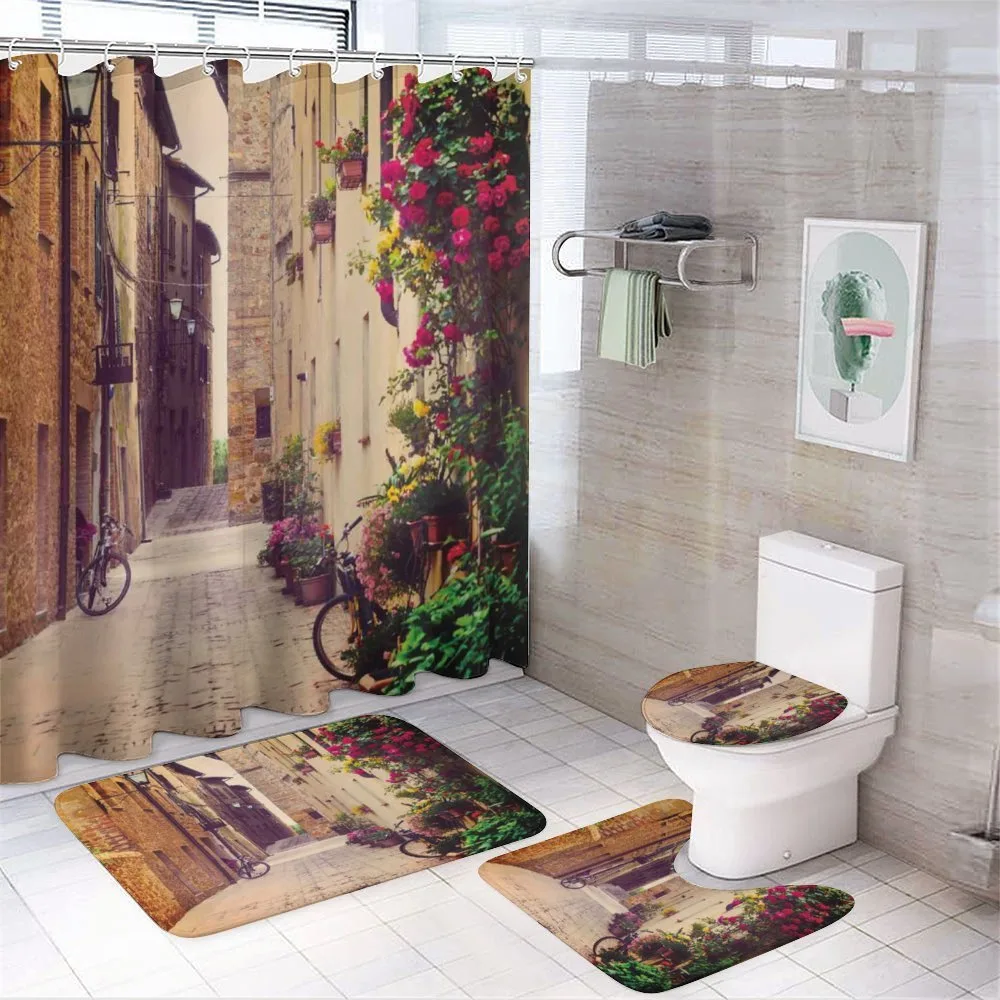 Street in Italy Flowers — Your design