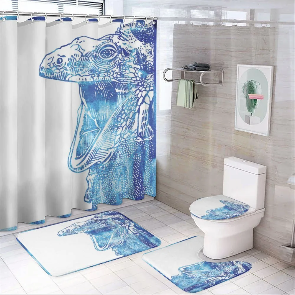 Watercolor Style Blue Animal — Your design