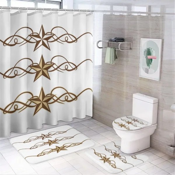 Western on a shower curtain