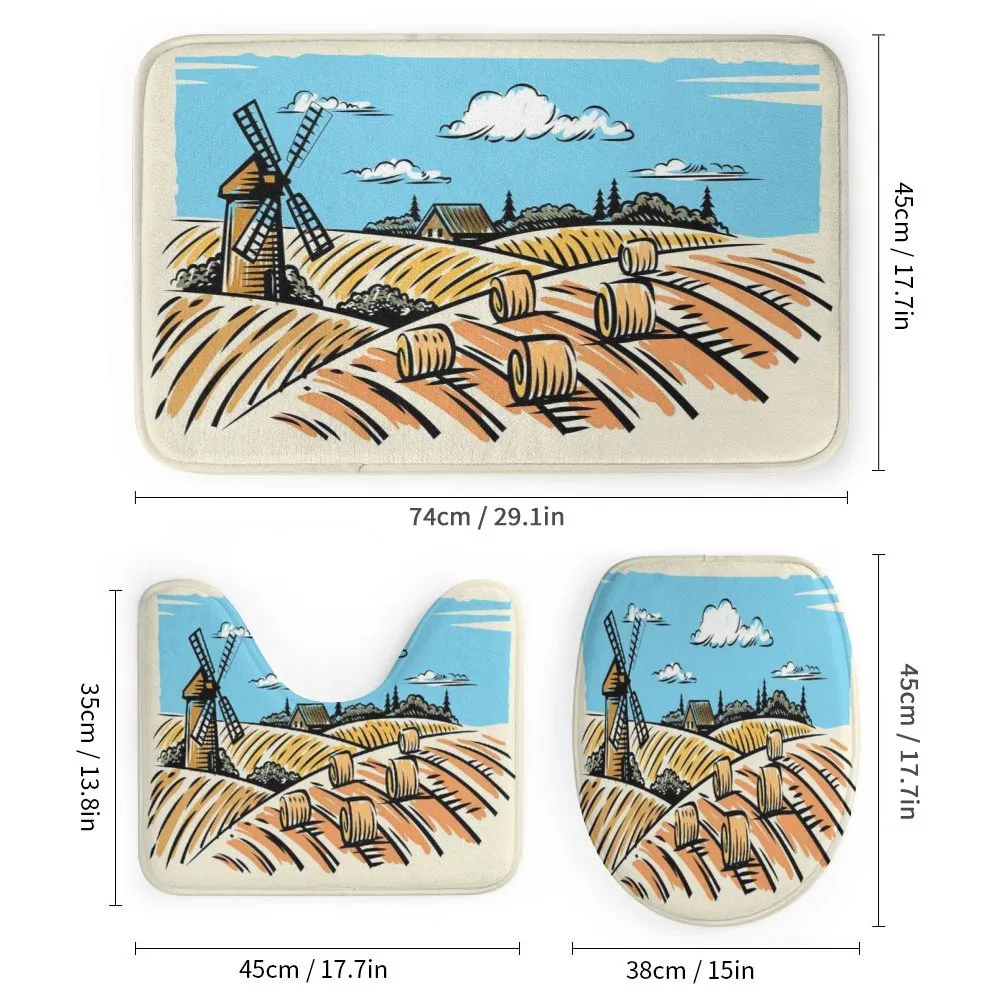 Windmillnd Hay Bales — Detail 1