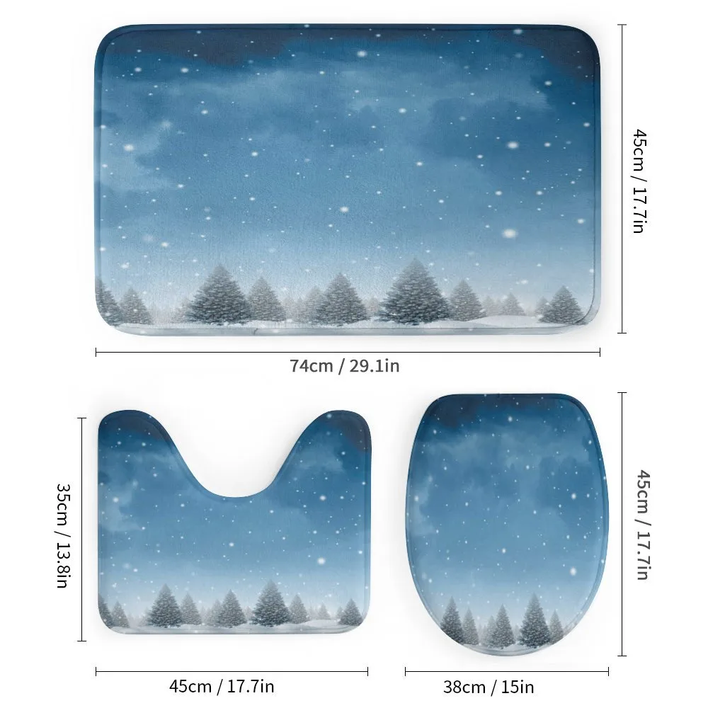 Xmas Blue Forest Trees — Detail 1