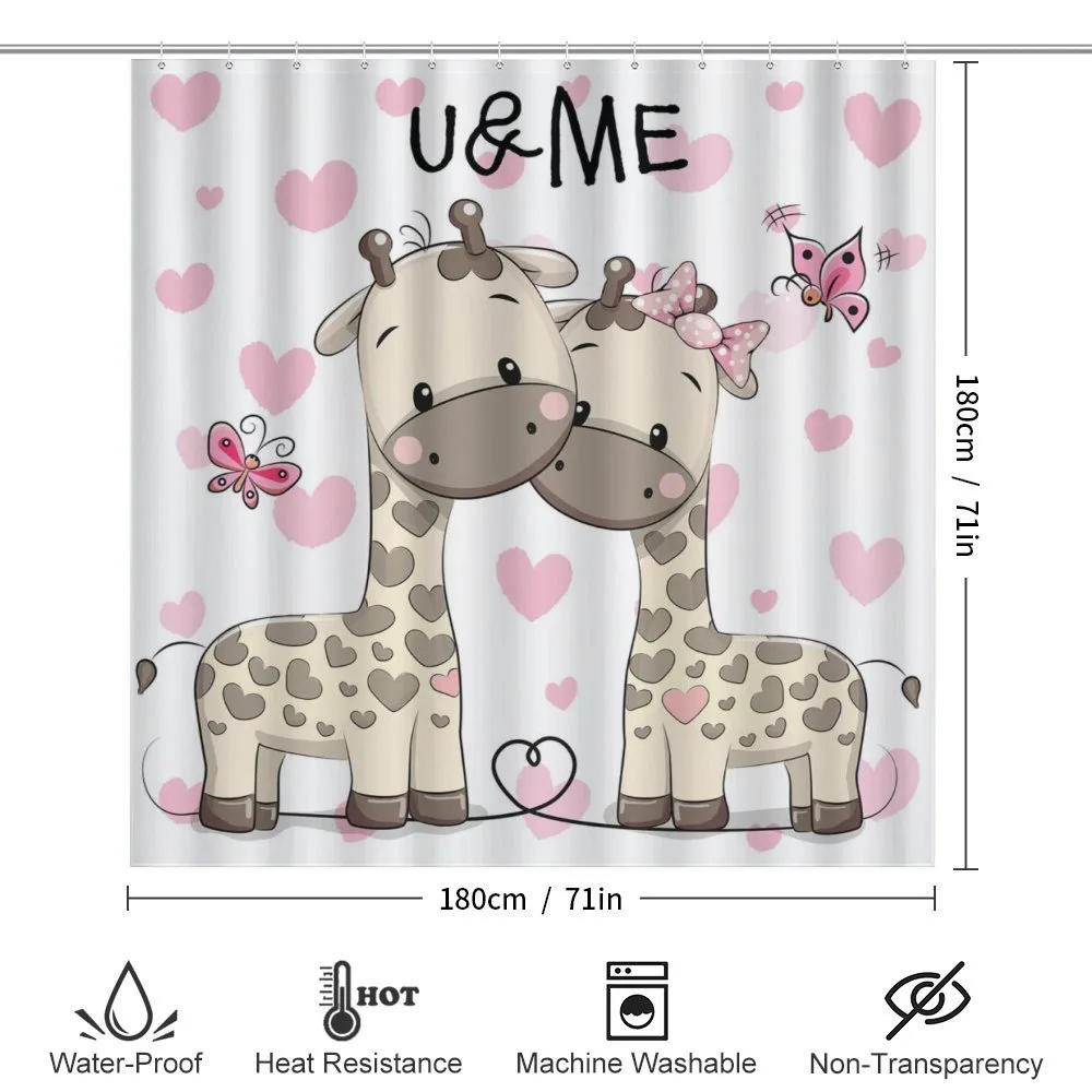 Baby Giraffes and Hearts — Detail 2