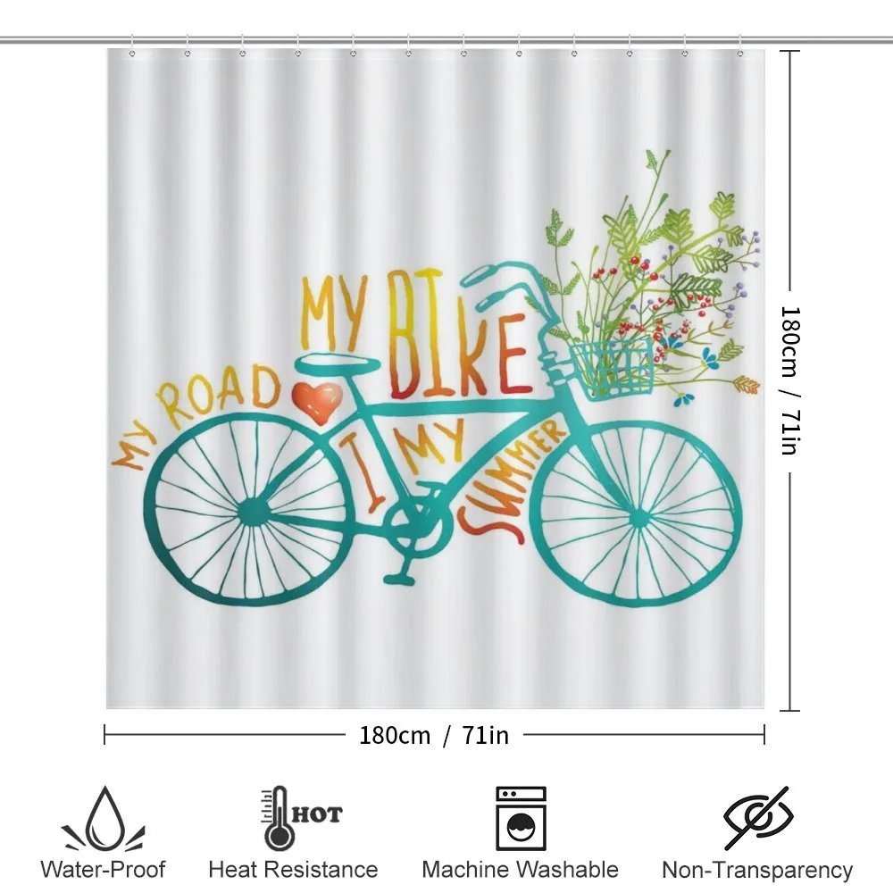 Blue Bike with Flowers — Detail 2