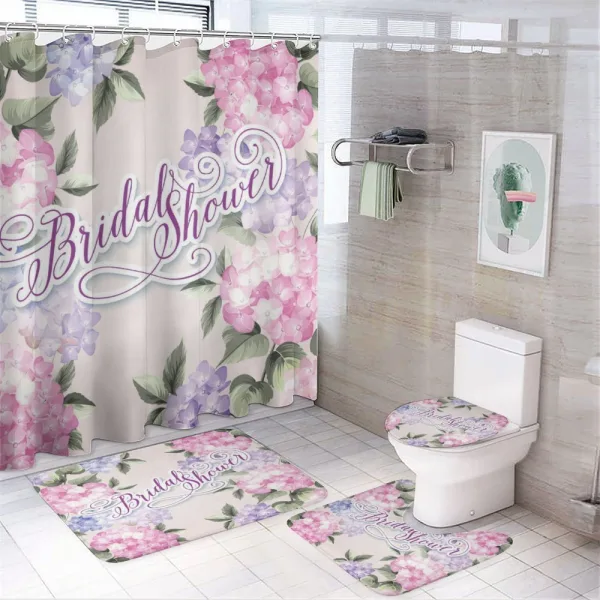Bride Hydrangeas on a shower curtain