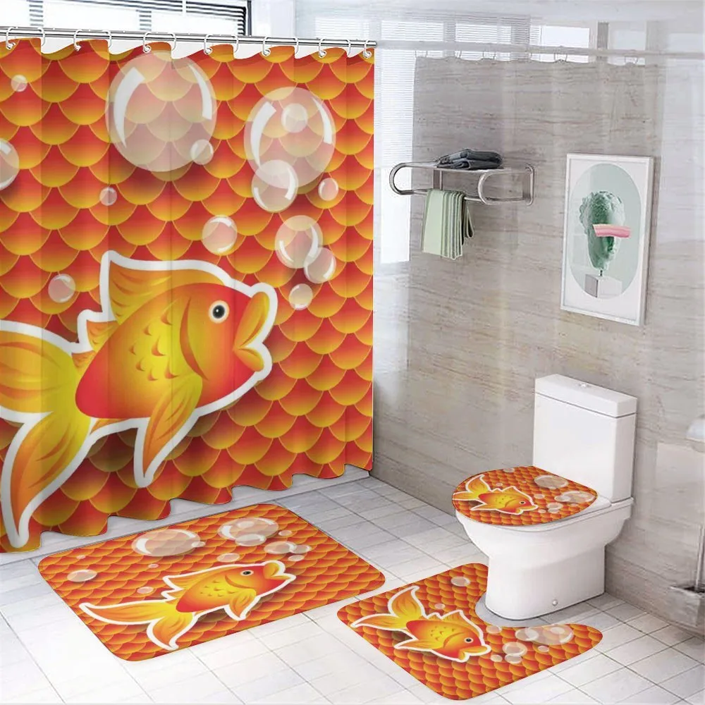 Cartoon Goldfish Bubble — Your design
