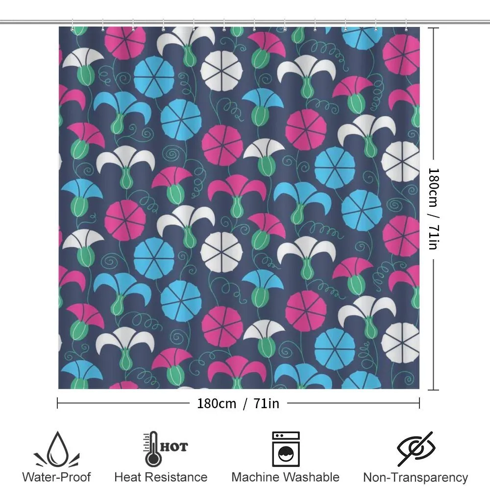 Colorful Bindweed Motif — Detail 2