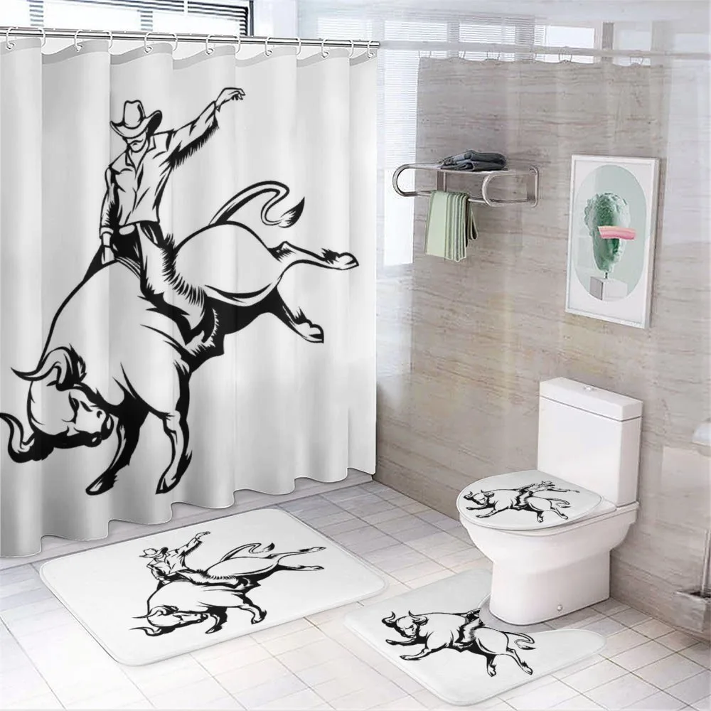 Cowboy Riding a Wild Bull — Your design
