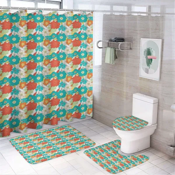 Doodle Fresh Spring on a shower curtain