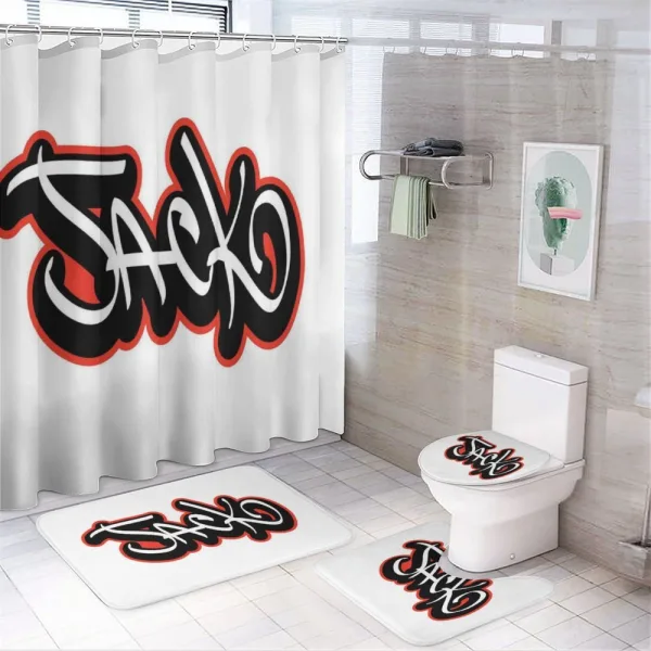 Graffiti Font Male Name on a shower curtain