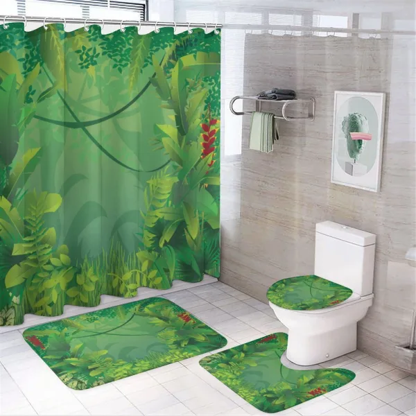 Hawaiian Rainforest on a shower curtain