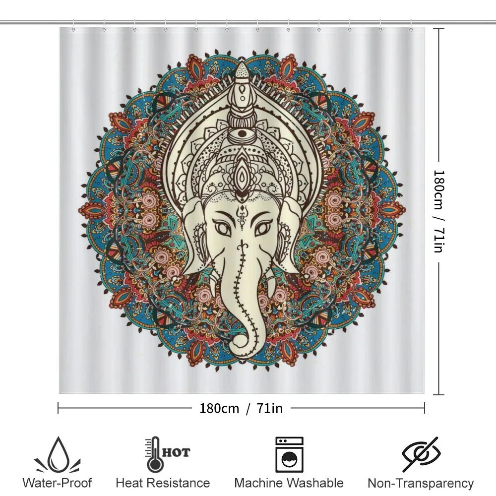 Mandala Floral Elephant — Detail 2