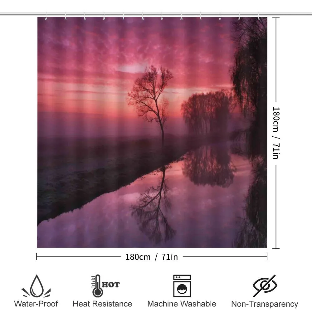 Misty Sunrise on River — Detail 2