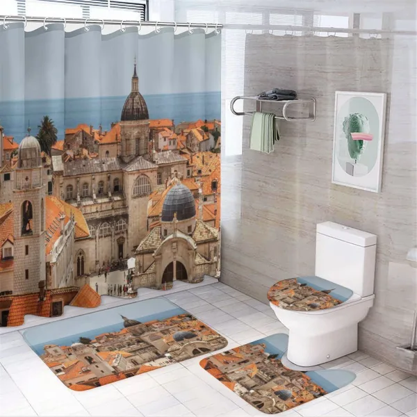 Old City of Dubrovnik on a shower curtain
