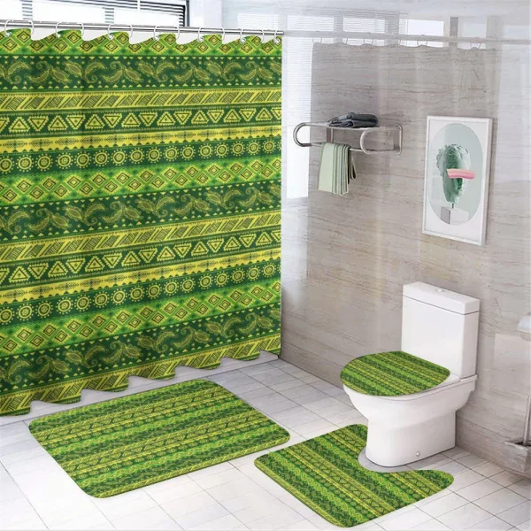 Oriental Hand Drawn on a shower curtain