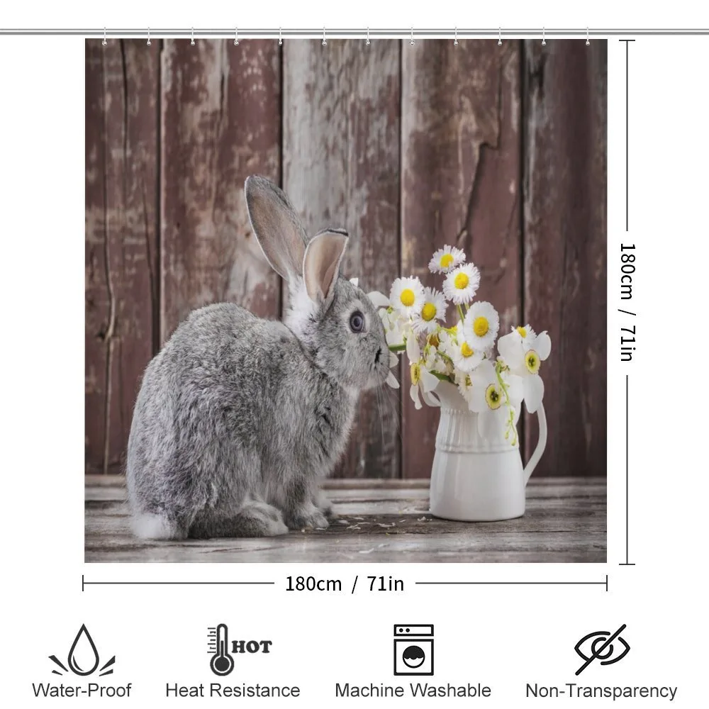 Rabbit Daisy Wooden — Detail 2